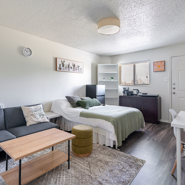 Cozy community lounge area